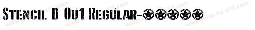 Stencil D Ou1 Regular字体转换